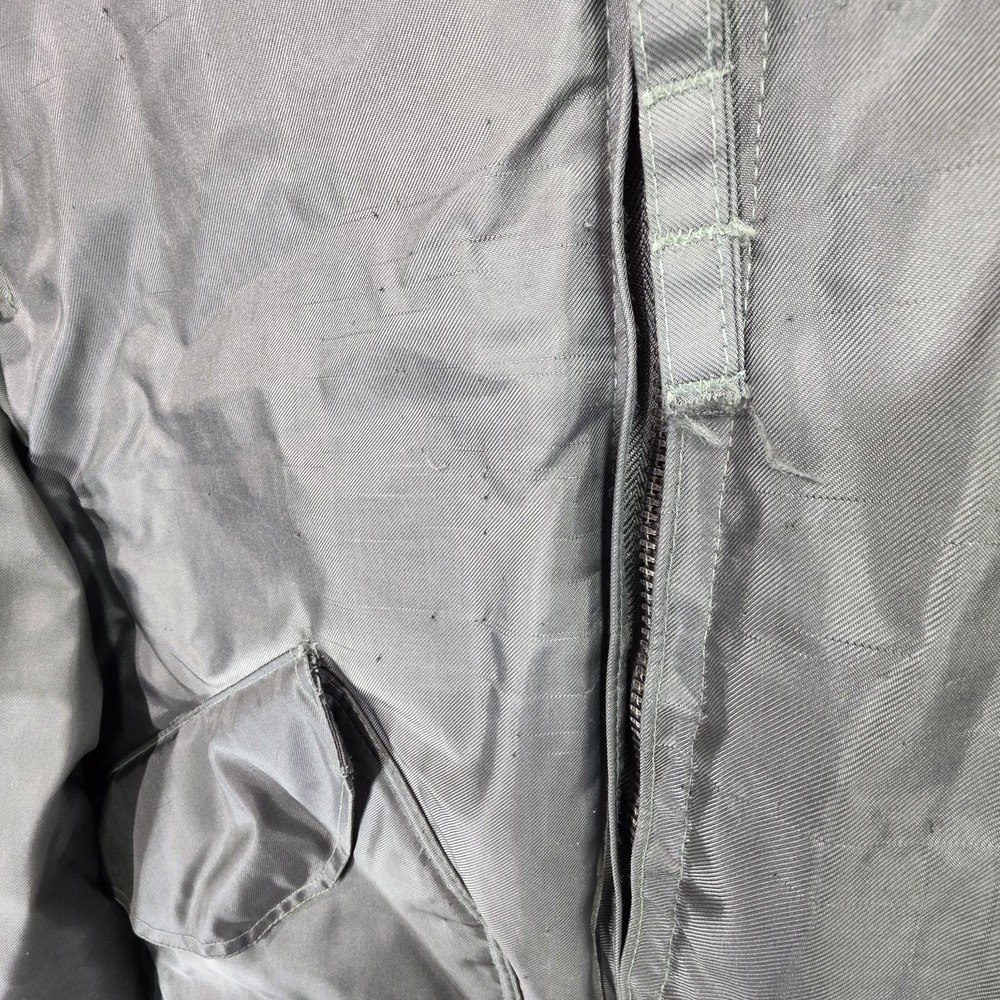 Vintage CWU-45/P Winter Weight Flight Jacket Isratex Inc Green Size Large - Picture 4 of 16
